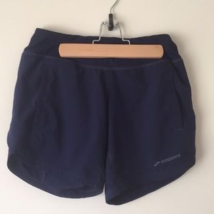 Brooks Navy Running Shorts